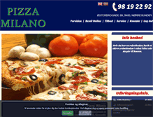 Tablet Screenshot of pizzamilano.dk